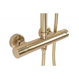 Rea Parot zestaw prysznicowy ścienny termostatyczny złoty REA-P2323