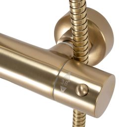 Rea Parot zestaw prysznicowy ścienny termostatyczny złoty REA-P2323