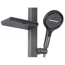 Rea Karl zestaw łazienkowy ścienny termostatyczny tytan REA-P4880