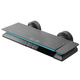 Rea Karl zestaw łazienkowy ścienny termostatyczny tytan REA-P4880