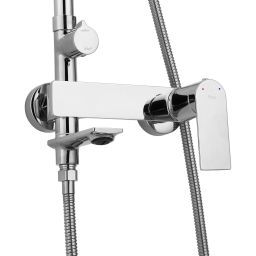 Rea Storm zestaw wannowo-prysznicowy ścienny z deszczownicą chrom REA-P4882