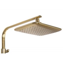 Rea Tom zestaw prysznicowy ścienny z deszczownicą złoty REA-P5004