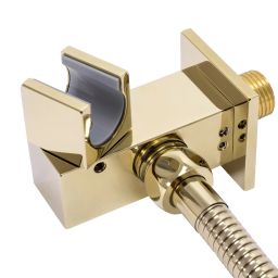 Rea Fenix zestaw prysznicowy podtynkowy termostatyczny z deszczownicą złoty REA-P6324