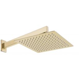 Rea Fenix zestaw prysznicowy podtynkowy termostatyczny z deszczownicą złoty REA-P6324