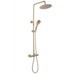 Rea Vincent zestaw prysznicowy ścienny termostatyczny złoty szczotkowany REA-P6602