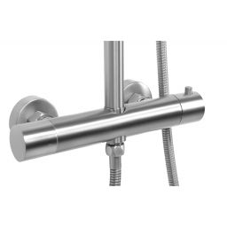 Rea Vincent zestaw prysznicowy ścienny termostatyczny nikiel szczotkowany REA-P6603