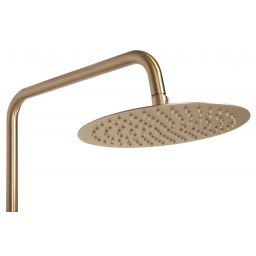 Rea Lungo zestaw wannowo-prysznicowy ścienny termostatyczny złoty REA-P6604