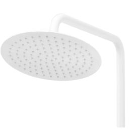 Rea Lungo zestaw wannowo-prysznicowy ścienny termostatyczny z deszczownicą biały REA-P6608