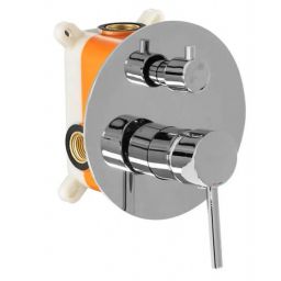 Rea Lungo zestaw wannowo-prysznicowy podtynkowy z deszczownicą chrom REA-P6612