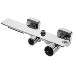 Rea Helix zestaw prysznicowy ścienny z deszczownicą i słuchawką typu bidetta chrom REA-P6620