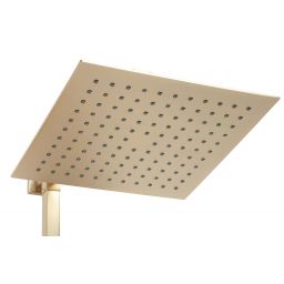 Rea Jack zestaw wannowo-prysznicowy ścienny z deszczownicą złoty szczotkowany REA-P7050