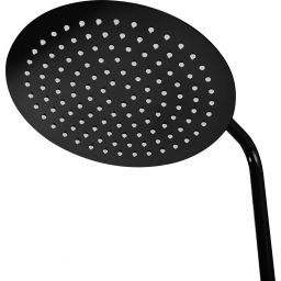 Rea Lungo zestaw prysznicowy ścienny z deszczownicą czarny REA-P8763