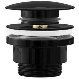 Rea korek do umywalki klik-klak uniwersalny czarny metaliczny REA-A4100