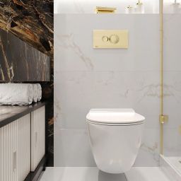 Rea Carter miska WC z deską wolnoopadającą wisząca bez kołnierza spłukiwanie wirowe biały połysk REA-C4801