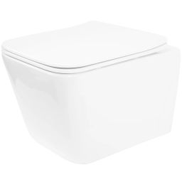 Rea Julio miska WC z deską wolnoopadającą wisząca bez kołnierza biały REA-C4803