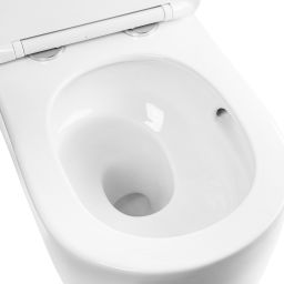 Rea Eddy miska WC z deską wolnoopadającą wisząca bez kołnierza biały połysk REA-C6560