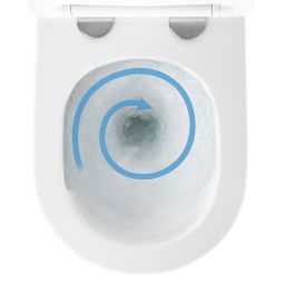 Rea Tito miska WC z deską wolnoopadającą wisząca bez kołnierza ze spłukiwaniem wirowym biały REA-C6800