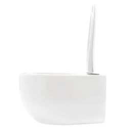 Rea Lars zestaw miska z deską wisząca bez kołnierza biały REA-C9500