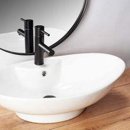 Rea Rosa umywalka 66x44 cm nablatowa biała REA-00692