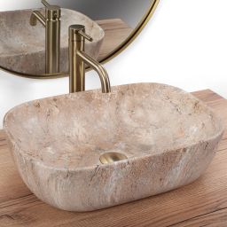 Rea Belinda umywalka 46,5x33,5 cm prostokątna REA-U3323