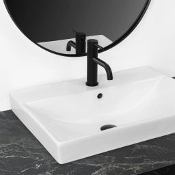 Rea umywalka 60x46 cm prostokątna wpuszczana-nablatowa biała REA-U3326