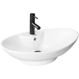 Rea Rosa umywalka 66x44 cm nablatowa biała REA-00692