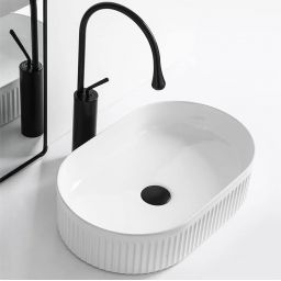 Rea umywalka 49x31 cm owalna biała REA-U0603