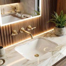 Rea Anabel 40 umywalka 40x30 cm prostokątna podblatowa biała REAU0621