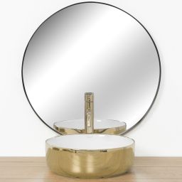 Rea Sami umywalka 36x36 cm okrągła nablatowa REA-U1801