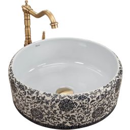 Rea Florisa umywalka 40x40 cm okrągła biała REA-U3308