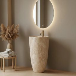 Rea Anya umywalka podłogowa 45x45 cm okrągła wolnostojąca Savana Matt REA-U3614