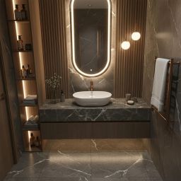 Rea Amelia 52 umywalka 52x32.5 cm owalna nablatowa biała REAU4331