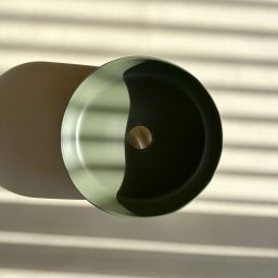 Rea Sami umywalka 36x36 cm okrągła nablatowa zielona REA-U4567