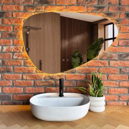 Rea Aura umywalka 50,5x38,5 cm owalna nablatowa biała REA-U4620