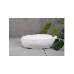 Rea Maya umywalka 60x39 cm owalna nablatowa biała REA-U5660