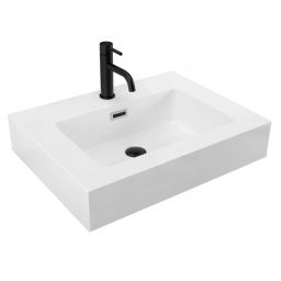 Rea umywalka 61x46 cm prostokątna biała REA-U6021