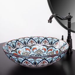 Rea Mexico umywalka 40x40 cm okrągła nablatowa REA-U6030