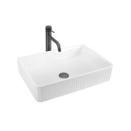 Rea Fiorella umywalka 50x34 cm prostokątna nablatowa biała REA-U6621