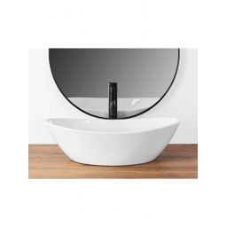 Rea Kate umywalka 55,5x33,5 cm owalna nablatowa biała REA-U6801