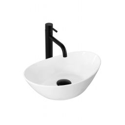 Rea Kate umywalka 36,5x24,5 cm owalna nablatowa biała REA-U6803