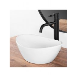 Rea Kate umywalka 36,5x24,5 cm owalna nablatowa biała REA-U6803
