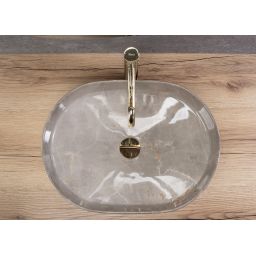 Rea Nadia Kashmir umywalka 50x38 cm owalna nablatowa kaszmir REA-U9241