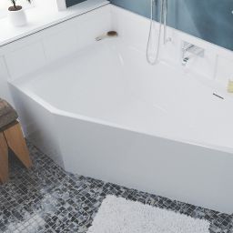 Rethink Space Plug&Play wanna narożna 160x75 cm prawa biały błyszczący B111005005
