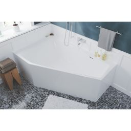 Riho Rethink Space Plug&Play wanna narożna 170x90 cm prawa biały błyszczący B113005005