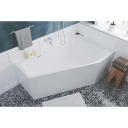 Riho Rethink Space Plug&Play wanna narożna 170x90 cm lewa biały błyszczący B114005005