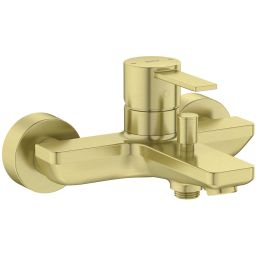 Roca Targa bateria wannowo-prysznicowa ścienna Brushed Gold A5A025FVA0