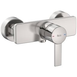 Roca Targa bateria prysznicowa ścienna stal inox A5A215FSM0
