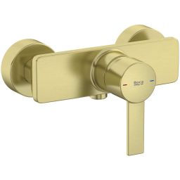 Roca Targa bateria prysznicowa ścienna Brushed Gold A5A215FVA0