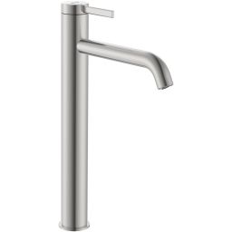 Roca Ona bateria umywalkowa stojąca wysoka stal inox A5A349ESM0