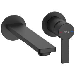 Roca Targa bateria umywalkowa podtynkowa czarny mat A5A355FNB0